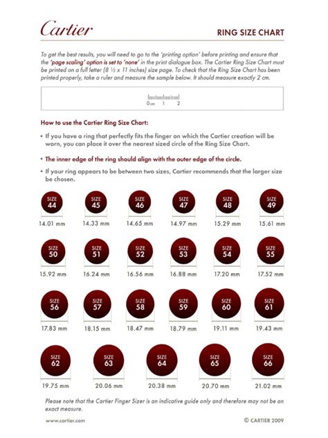 cartier ring sizing guide|cartier love ring dimensions.